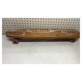 Vintage wooden Tiger Shark skateboard