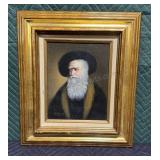 David Pelbam Rabbi Portrait on Canvas 15x17