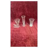 Jeannette Glass Cornucopia. vintage 4-3/4' clear