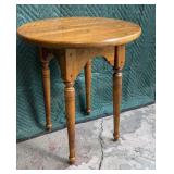Ethan Allen Baumritter maple round side table