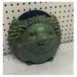 Resin Hedgehog Wall Pocket. 8.5 Inch Tall
