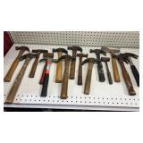 Group of Various Hammers