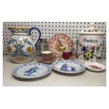 Group of teacups, portrait plates & more