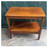 Wood Side Table 18.5x28x24.5 inches tall