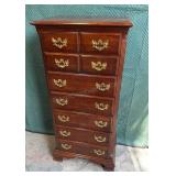 lingerie chest Cherry Wood Finish red 17x26x56.5
