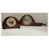 Sessions Elec. & Mayfair Wind Up Mantel Clocks