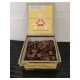 Cigar Box of Canadian Pennies
