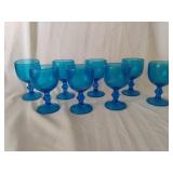 Imperial Glass Hoffman House Antique Blue Glasses