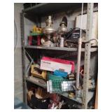 Basement Shelving Area Contents