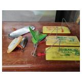 Yellow Bird Planer Boards, Assorted Fishing Lures