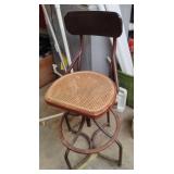 Vintage Industrial Operator Swivel Stool
