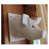 Ceramic Pig Wall Decor 6x6