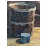Vintage Barrel & Maxwell Coffee Can