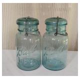 Vintage Blue Ball Mason Jars