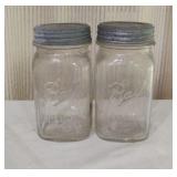 Vintage Ball Square Jars
