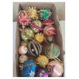 Vintage Handmade Beaded Christmas Ornaments