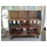 Wood Storage Cube Unit