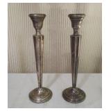 Sterling Silver Weighted Candle Stick Holders