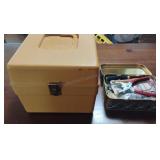 Sewing Box and Assorted Sewing Notions