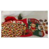 Vintage Stockings and Christmas Decor