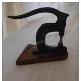 Antique Tubular Rivet Co Hand Press