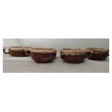 Hull Pottery Soup Mugs-Set of 4