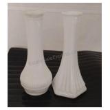 Milk Glass Bud Vases