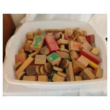 Bucket of Wooden Blocks