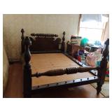 Vintage Wood Bed Frame for Full Size Bed