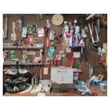Basement Work Bench Area Contents