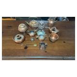 Miniature Cooper and Brass Kitchen Pieces