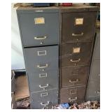 2 Metal File Cabinets