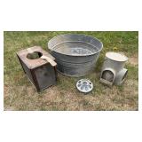 Cricket Box, Feeders & Galvanized Tub