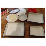 Assorted Enameled Dishes