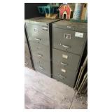 2 Metal File Cabinets