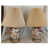 Pair of Sea Shell Lamps