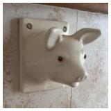 Ceramic Pig Wall Hanger