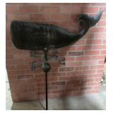 copper whale weathervane 41 inchï¿½s Tall
