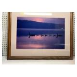 Framed Canadian geese photo 25x31