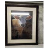 Framed cow print 28x33