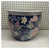vintage Chinese porcelain fishbowl planter