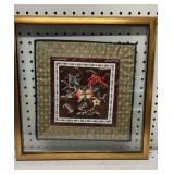 Chinese silk tapestry 16x16