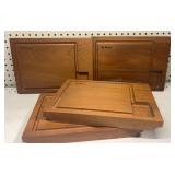 Wooden steak boards