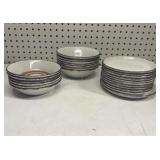 vintage Midwinter Stonehenge Bowls & Saucers