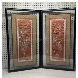 China silk tapestries 15.5x28