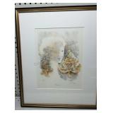 Signed and numbered Lithograph 16.5x18.5