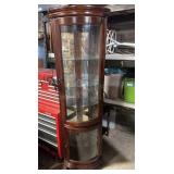 Pulaski Lighted Corner Curio Cabinet 16x16x77