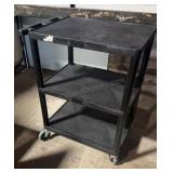 Plastic Rolling Work Cart 18x27x32.5 inches tall