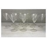Assorted Glass Martini Glasses