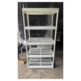 Plastic Shelf 24x36x72.5 inches tall